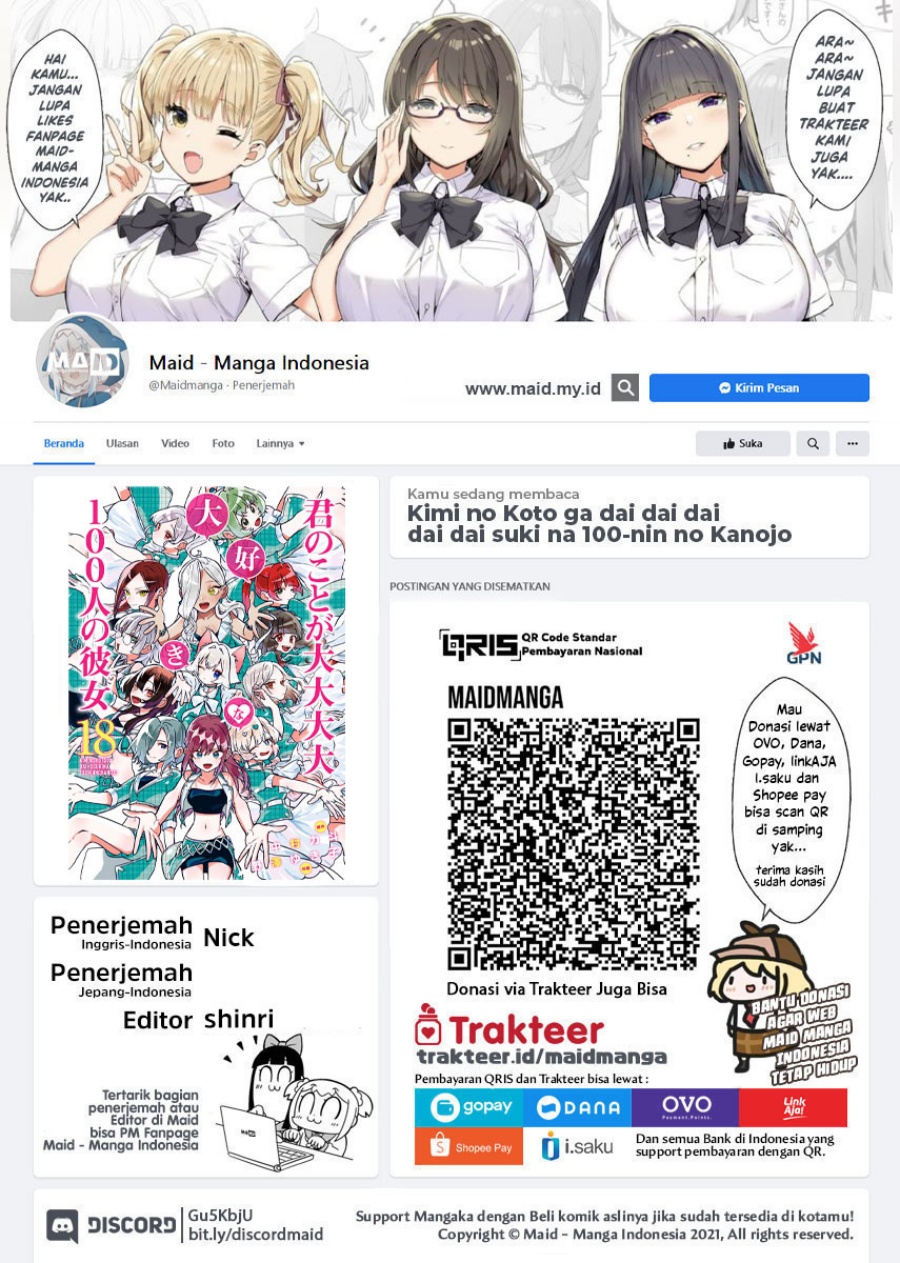 Kimi no Koto ga Dai Dai Dai Dai Daisuki na 100-ri no Kanojo chapter 131